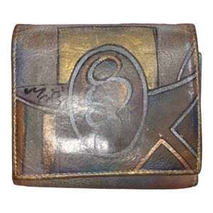 Anuschka Handpainted Leather Wallet